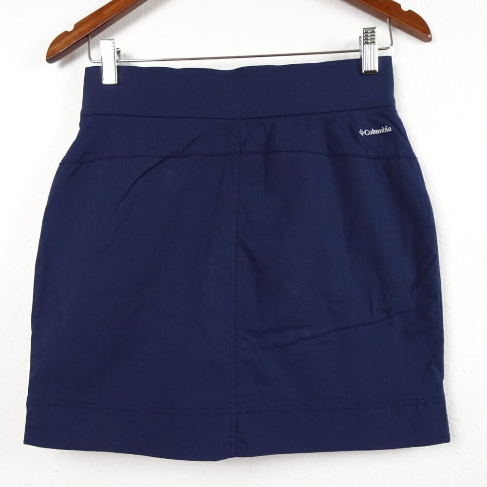 Columbia Short Skirt Skort Mini Shorts Women's Size S Blue Stretch Golf Tennis - Picture 4 of 7
